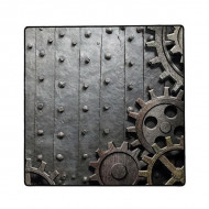Spielmatte: Rusty Gear 76x76cm