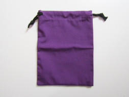 Stoffbeutel, violett, 12x18cm